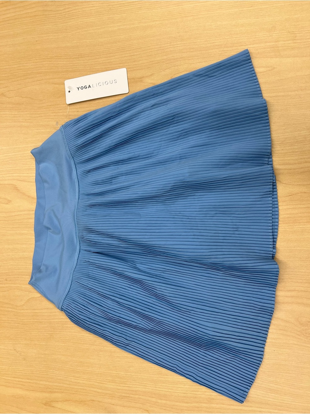 Yogalicious Dusty Blue Pleated Skorts